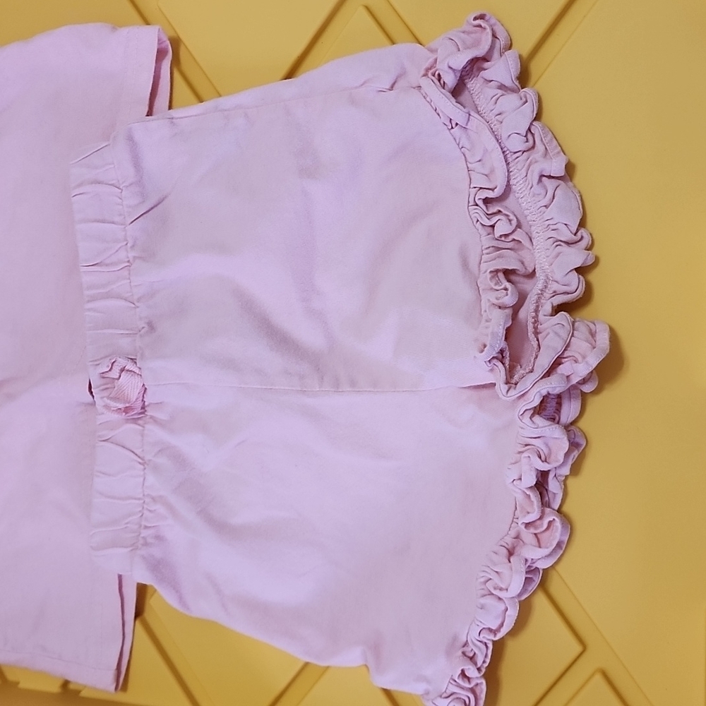 Little Star Organic pink rainbow girls short set size 3T - Picture 3 of 7